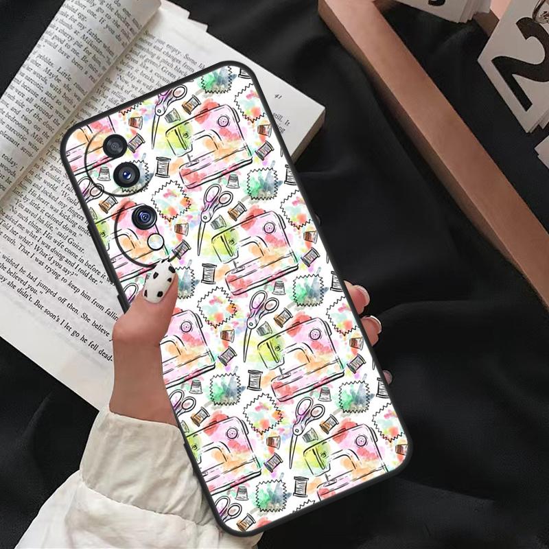 Sewing Machine For Honor Magic 5 6 7 8 Pro Case For Honor 200 400 70 90 Lite X8c X8b X9a X9b X9c X9d Win RT