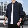 Jacket Men's Autumn Senior Sense Middle-aged and Elderly Stand-up Collar Windproof Dad Casual Business Men's Fashion Versatile Top