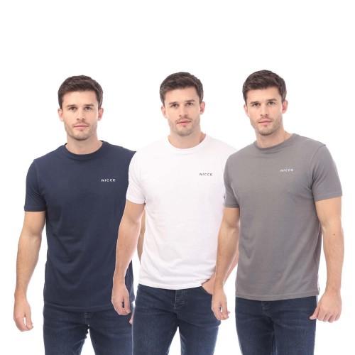 Nicce Mens Melstone T-Shirt (Pack of 3)
