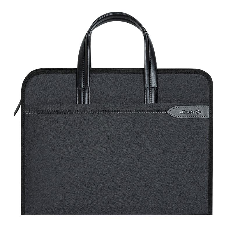 Men's Oxford Cloth Laptop Briefcase: Printed Handbag for Business, Office, and Document Carrying