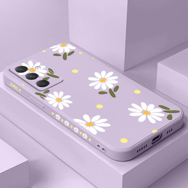 Elegant Daisy Phone Case For Samsung Galaxy A56 A36 A26 A16 A06 A17 A07 A55 A35 A25 A15 A05 A54 A34 A24 A14 A04 4G 5G Cover