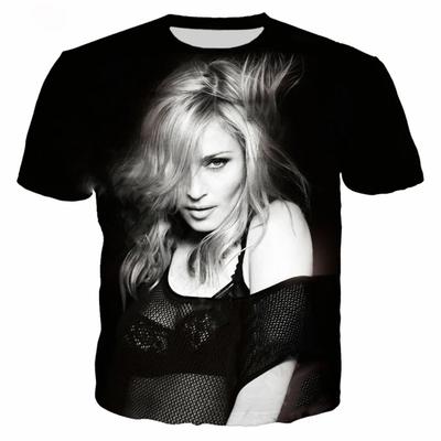 Y2K Sängerin Madonna Grafik T-Shirts Sommer Damen Herren Kleidung Mode Lässige Oberteile T-Shirts Harajuku Streetwear Übergroßes T-Shirt