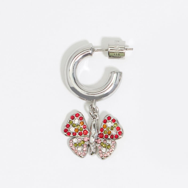 BIMBA Y LOLA Butterfly Hoop Earrings_B255AIW031SIF