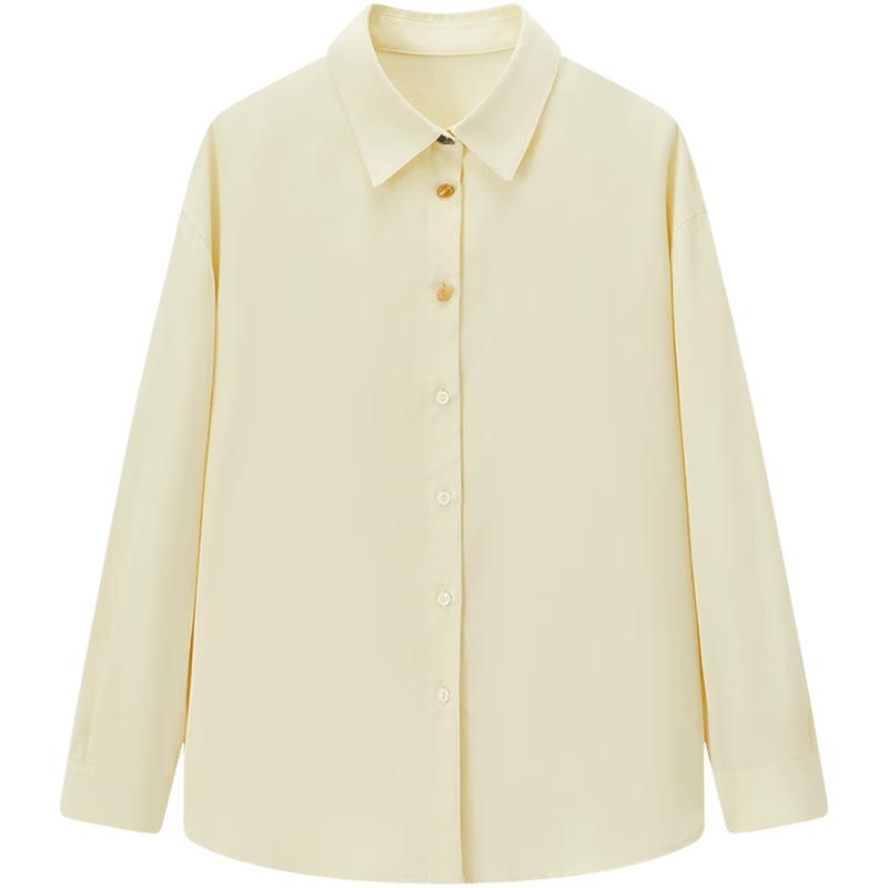 Aijutu Women s Loose Long-Sleeve Casual Shirt M