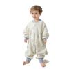 Xuanmu Baby Winter Quilted Sleeping Bag 220g - Ginger, Warm, and Footed for Infants and Toddlers.