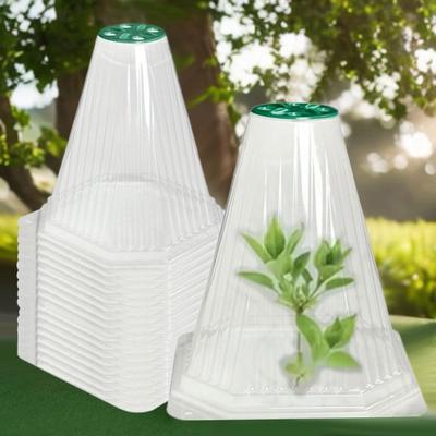 5PCS Pest Control Plant Growth Protection Frost Prevention Transparent Plant Protection Cover Flowerpot Cover Plastic