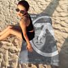 Pop Band A_Aphex T_Twin Anime Beach Swimming Towel Soft Absorbent Washcloth Children's Gifts For Kids Travel Camping Gym