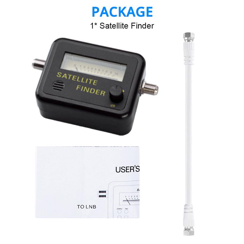 Digital Screen Satellite Finder Black Background 13-18V Dc Satellite Locator Yellow Word Satellite Dish Finder