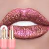 7- Aurora Chameleon Metallic Lip Stick High Shine Long-Lasting Diamond Blue Purple Lip Gloss for Halloween & Stage Makeup