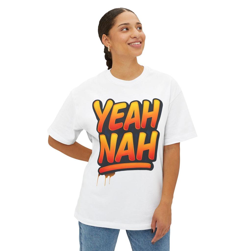 Yeah Nah Unisex Tee: Australian Slang Graphic T Shirt