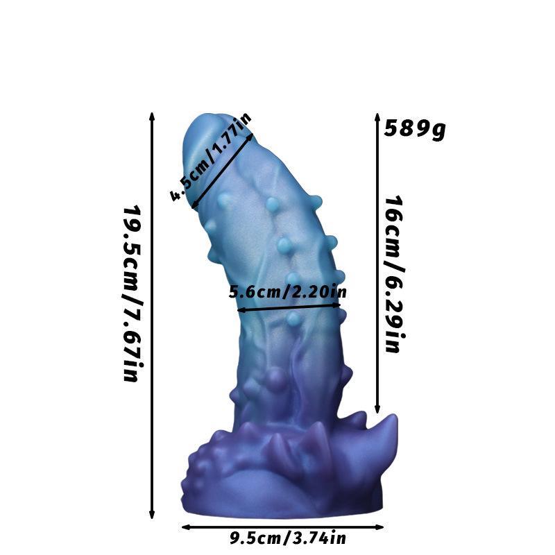 Mixed Color Prick Shaped Penis SM Female Masturbator Alternative Erotic Anal Plug Sexual Product