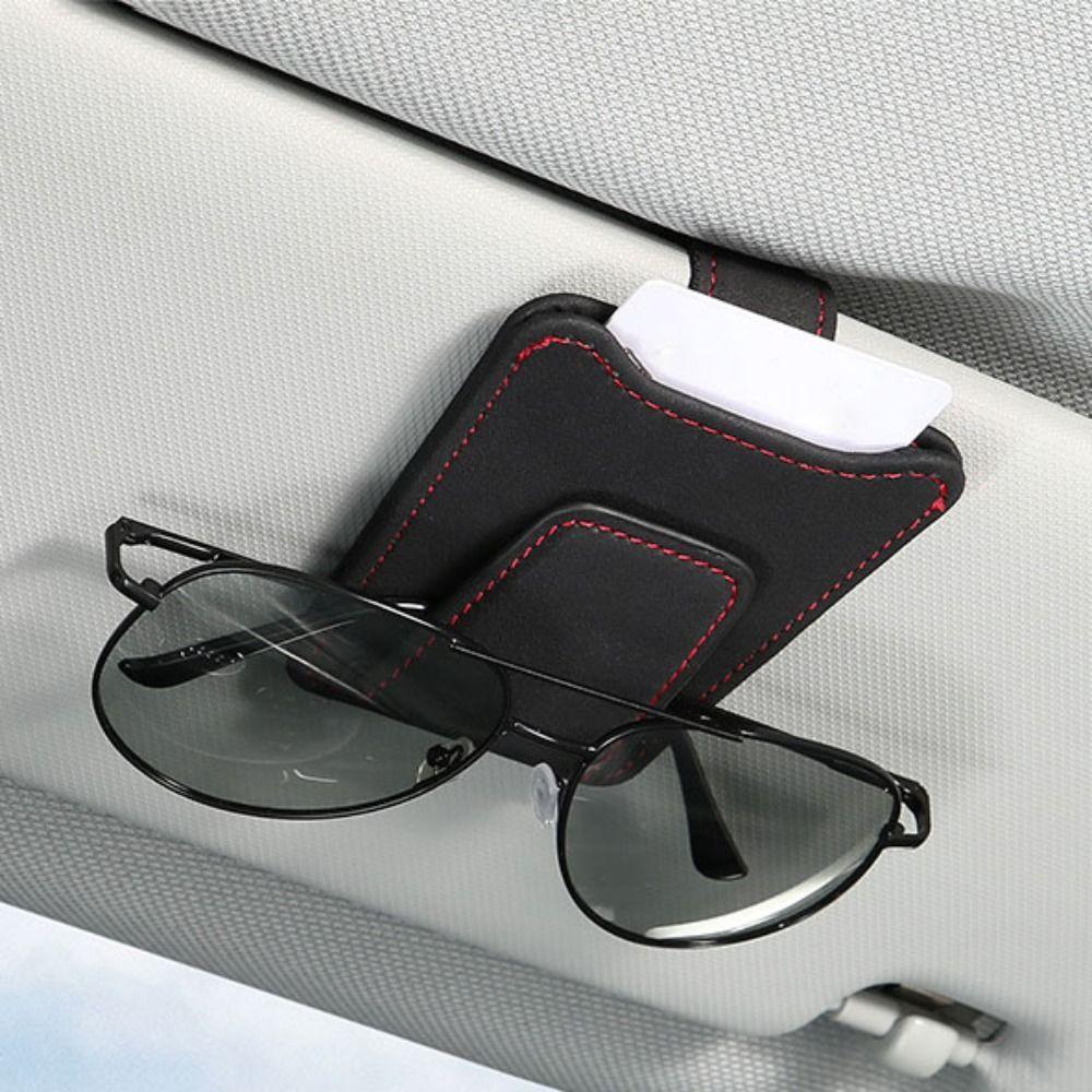 Magnetic Car Glasses Clip Wear-Resistant Sunglasses Holder  Business Card