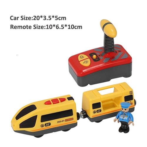 Wooden Tracks Magnetic Rail Car Toys for Children Electric Rc Cars with Light and Sound Magnetic Train Toys for Children Gift