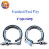 Universal 304 Stainless Steel V-Band Clamp for Car Exhaust Pipes