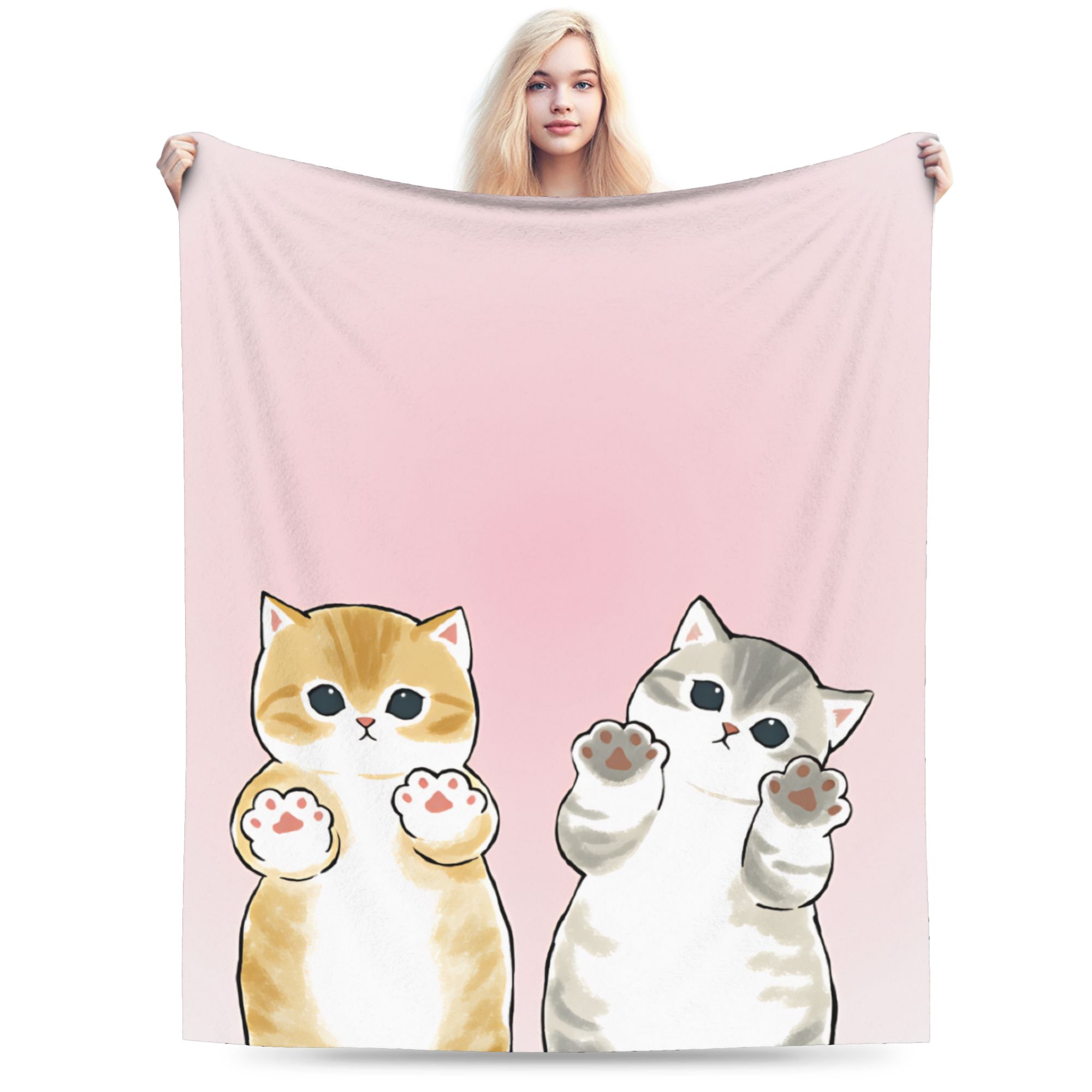 

Mofusand Plush Blanket Child Flannel Throw Blanket For Living Room Soft DIY Quality Bedspread Gift Idea 75x90cm