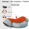 Neck Massage Pillow Cervical Massager Spinal Traction Device Shoulder Neck Massage Pillow Vibration Hot Compress Health Care