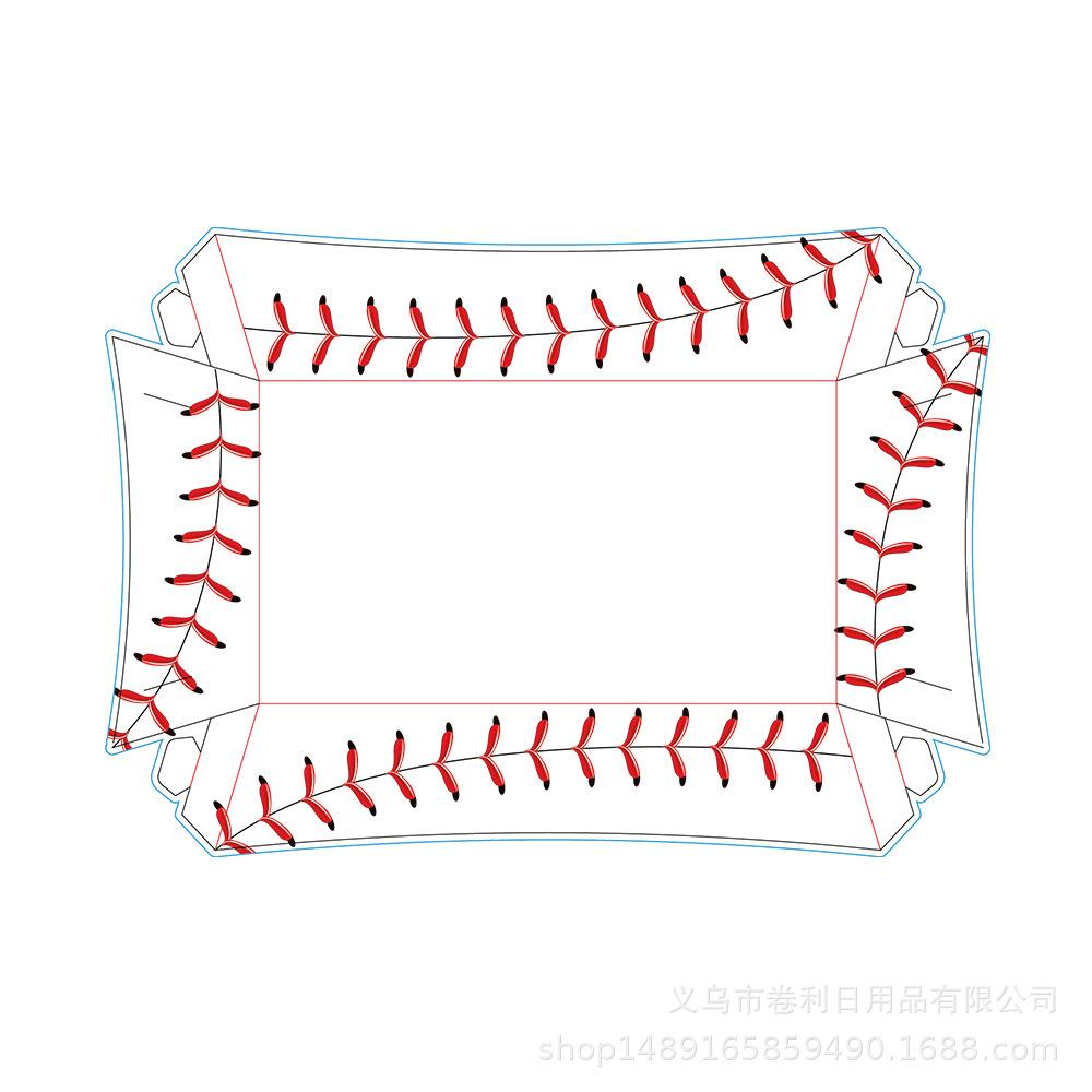 

Суперкубок Мяч Принадлежности для вечеринки Футбол Баскетбол Бейсбол Футбольная вечеринка Декоративные столовые приборы Коробка для чипсов Baseball Chip Box 12pcs