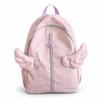 Nylon Angel Wing Backpack Pure Color Waterproof Fabric School Bag Large Capacity Lightweight Travel Backpack for Adults Student