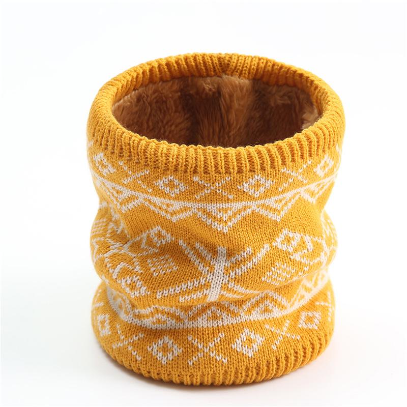 Neue Koreanische Mode Halstuch Männer Frauen Winter Gestrickt Fleecefutter Verdickung Warm Nackenring Schal Eleganz Halstücher Gesichtsmaske