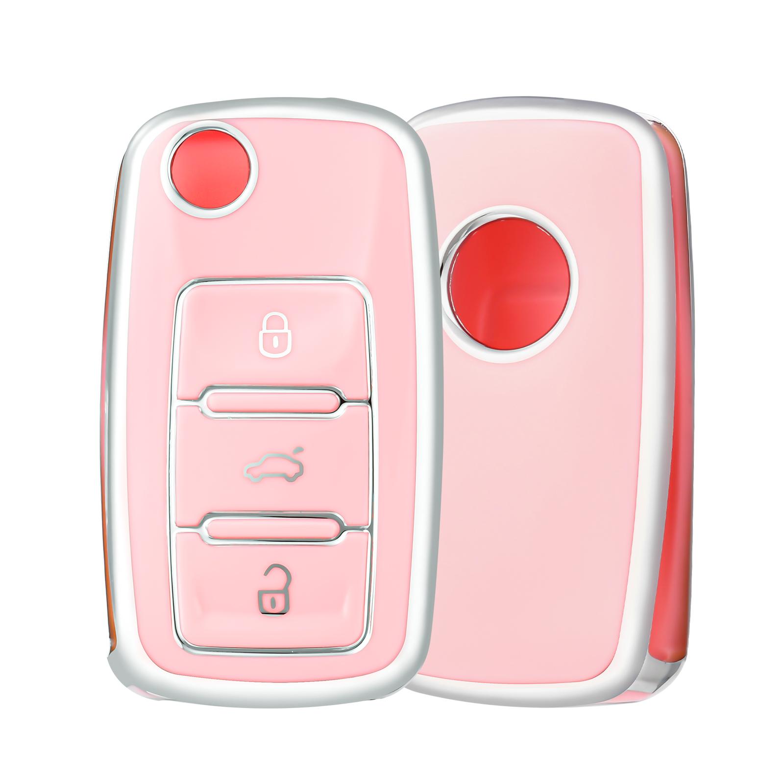 

360° Protection Car Key Case Shell For Volkswagen VW Polo Tiguan Passat B5 B6 B7 Golf 5 EOS Scirocco Jetta MK6 Octavia Skoda A5