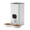 Automatischer 6-Liter-Futterautomat für Katzen, WLAN-fähig, Edelstahl, zwei Futternäpfe, Hundefutterautomat mit großem Fassungsvermögen und Zeitschaltuhr, WLAN-fähig