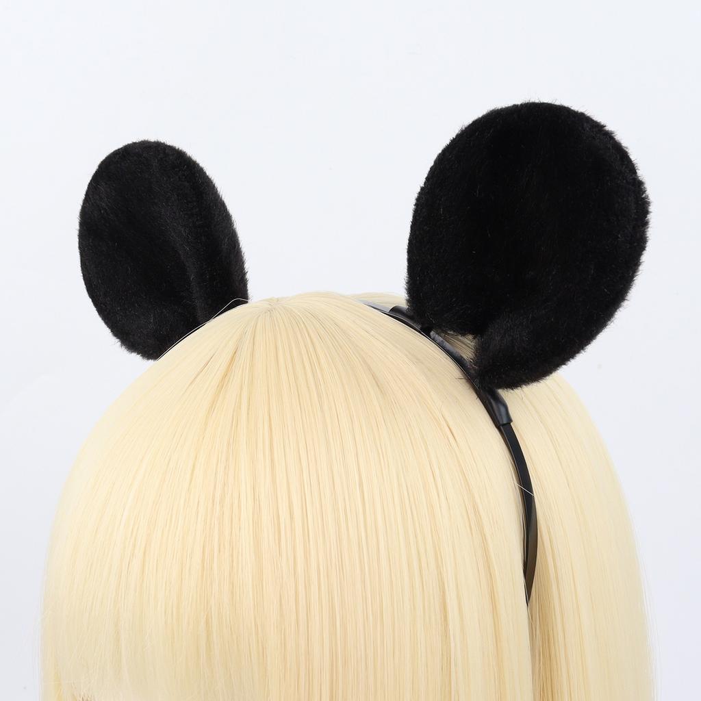 Halloween handmade plush simulated mouse ears cos animal ears and tail set cute animal ears headband headdress