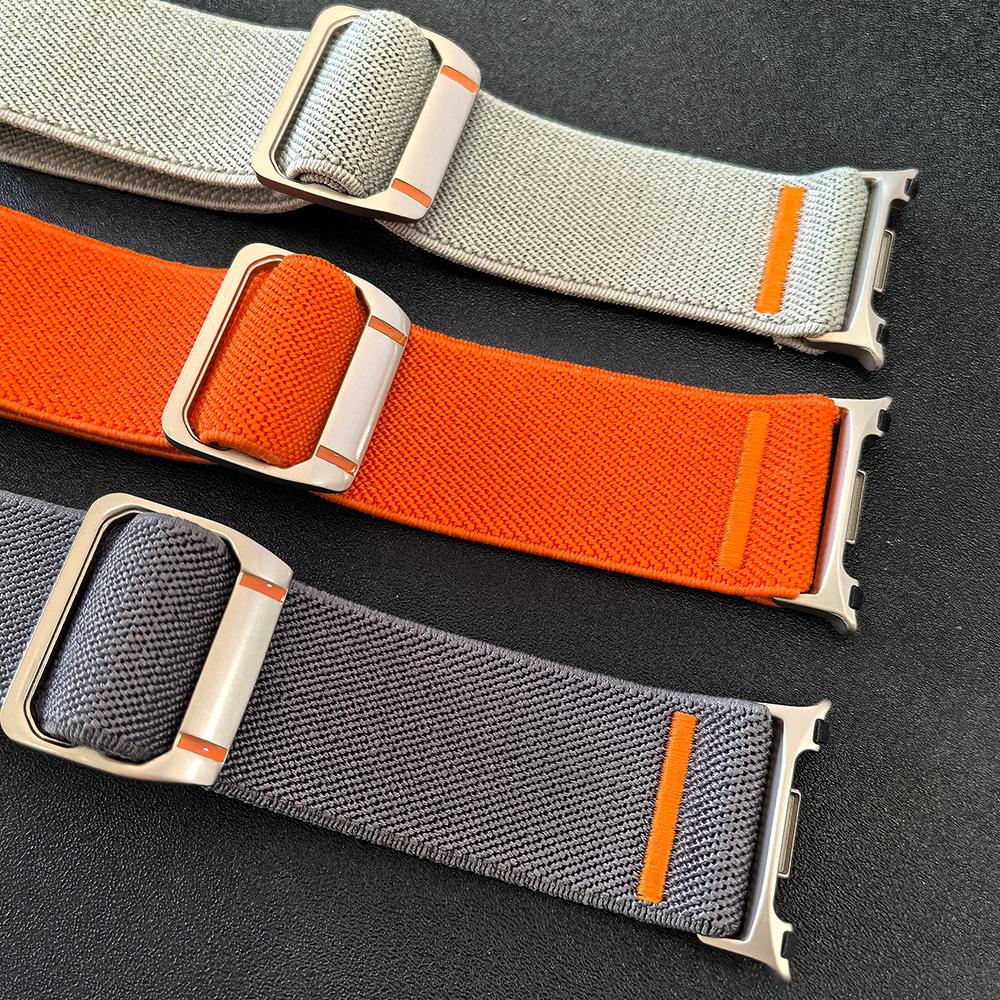 Stretchy Nylon Sport Loop Strap For Samsung Galaxy Watch 8 Classic 46mm/Watch8 44mm 40mm Wrist band Bracelet Watchband
