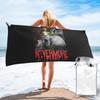 Nevermore Skeleton Mylene Farmer Beach Towel Soft Microfiber Quick Dry Absorbent Quick Towels For Swimming