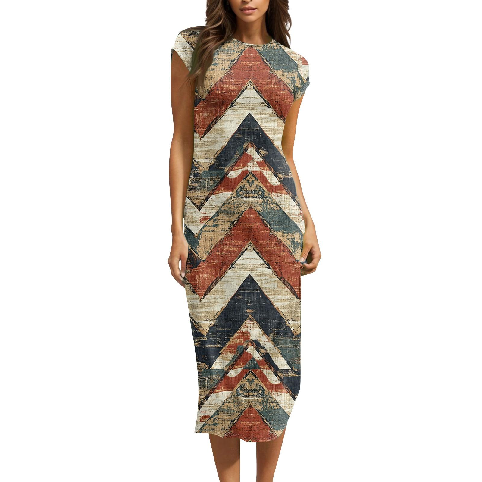 

Жіночі сукні міді з коротким рукавом і вирізом з коротким рукавом, весна-літо, вечірні сукні S