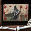 Halloween Bloody Claw Marks Skull On Balcony Glass Window Home Decoration and Beautification Window Stickers
