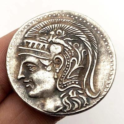 Kopie Altgriechische Eule Athena Silbermünze Ausländische Münzsammlung ADM