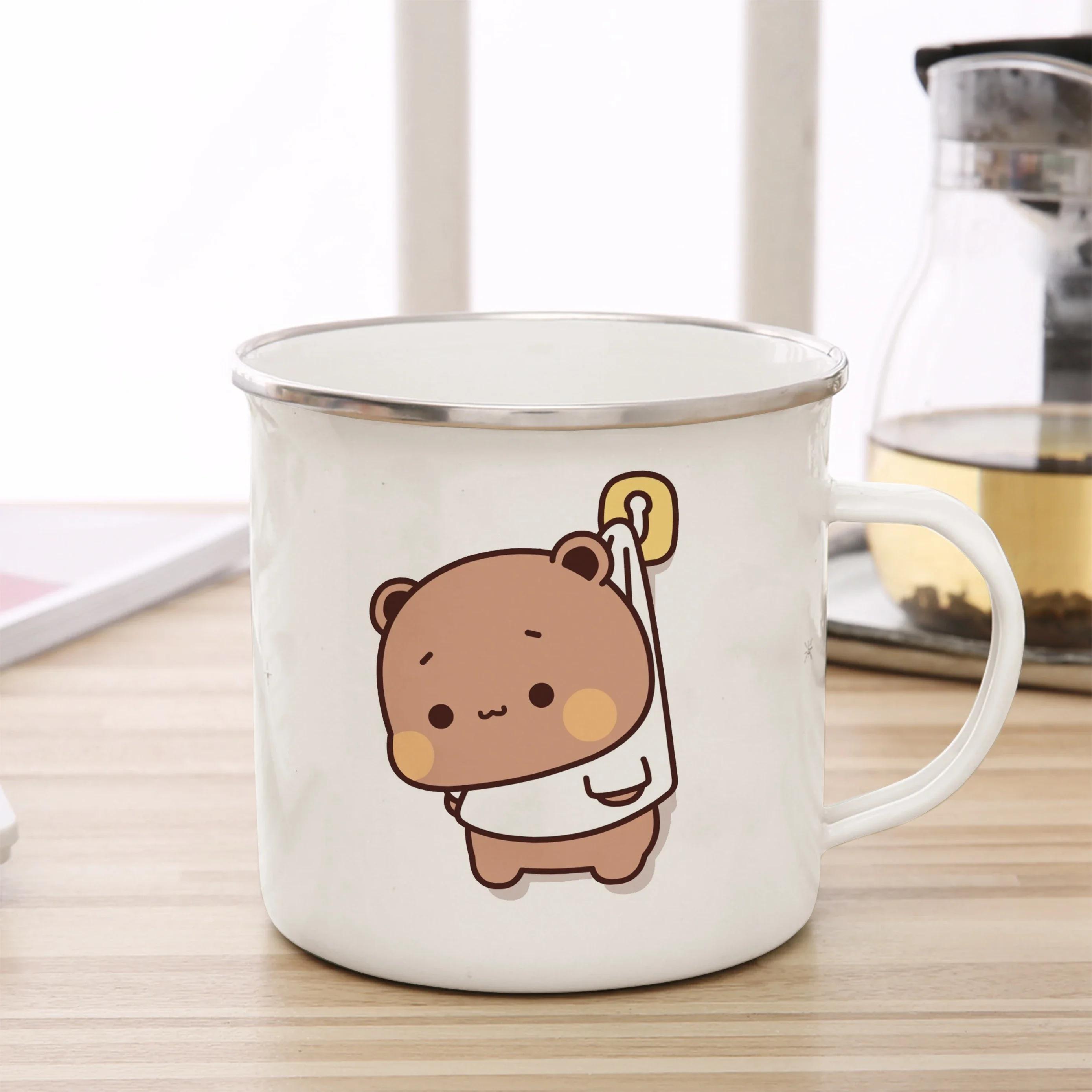 

Funny Mugs Coffee Cups Cartoon Milk Mocha Bear Boob and Doodle Enamel Cup Mug Mug for Tea Drinkware Personalized Beer Travel Bar 360ml