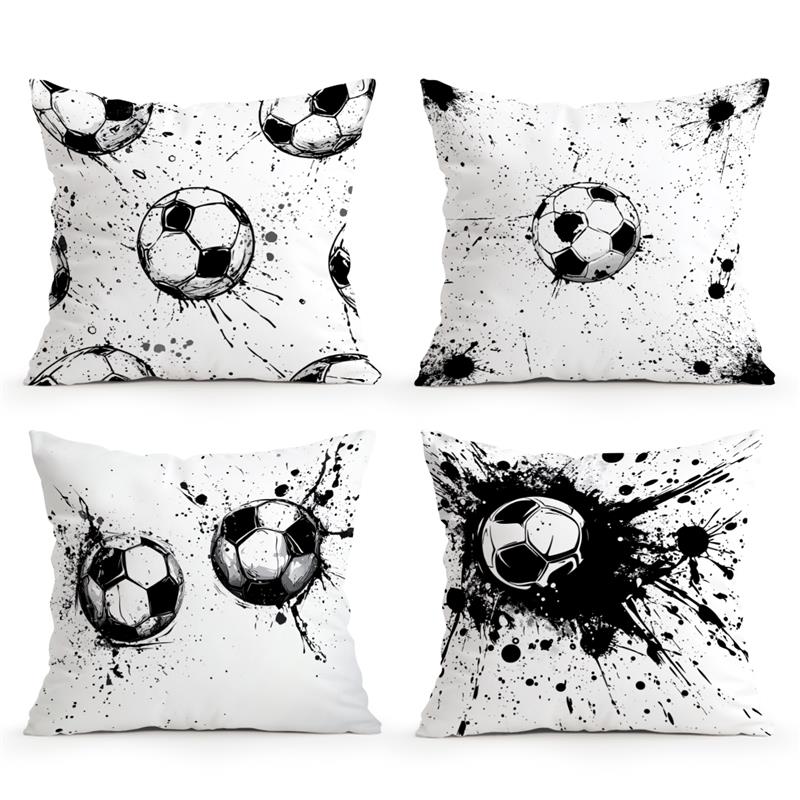 Football Soccer Cushions Pillowcase Printed Polyester 45X45Cm Throw Pillow Cover Decorative Sofa Cushion Pillowslip Home Decor