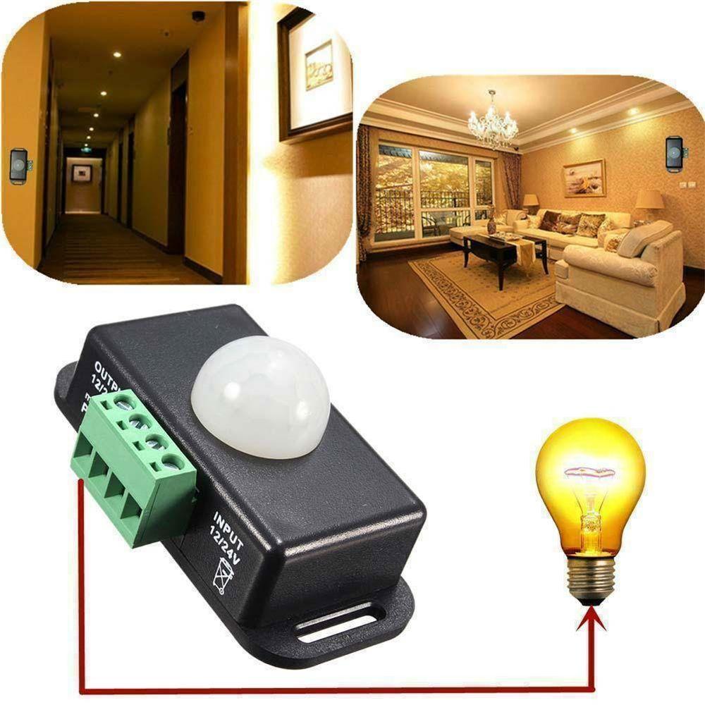Electrical Durable DC 12V-24V Infrared 8A Sensor Switch Body Auto For LED Light Strip