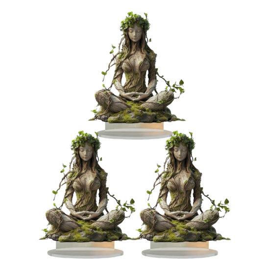 1/2/3Pcs Bohemian Goddess Statue Acrylic Decoration 2D Boho Goddess Statue Table Sign Home Office Living Room Desktop Decor