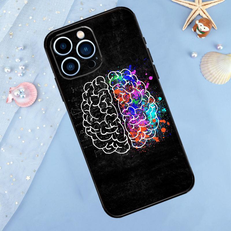 Brain Art Case For iPhone 17 Pro Max 16 15 14 12 11 13 Pro Max Plus 12 13 Mini 16e 17 Air Back Cover