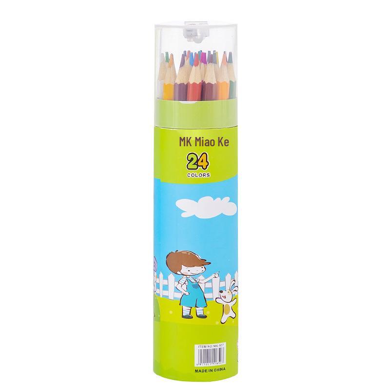Creative Cartoon Colored Pencils: 12 or 24 Colors - Drawing Pens, Children's Gifts, Learning Stationery