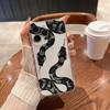 Black Snake Phone Case for iPhone 17 Air 16 15 14 13 12 11 Pro Max Plus Mini  X 8 7 Soft Transparent Cover Fundas Accessory