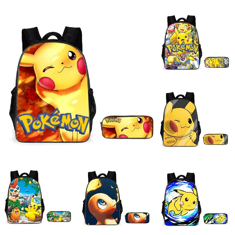 Lightweight Pokemon Backpack Perfect For Boys And Girls With Multiple Compartments