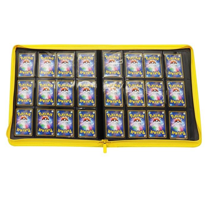 [Trading Card] File - Shingi - Large Capacity, Clear, 12-Pocket (Yellow) - Holds 480 Cards. Compatible with Yu-Gi-Oh!, Duel Masters, Magic: