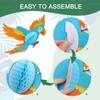 6pcs summer parrot honeycomb hanging decorations party decoration supplies