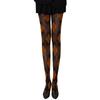 Dames Argyle Ruitpatroon Panty Ademend Nylon Stof OnDoorzichtig Maillot Kousen Stijlvolle Contrastkleur Leggings