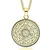 Stainless Steel Vintage Nordic Rune Compass Necklace Men Fashion Trend Amulet Nordic Jewelry