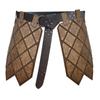 Retro Skirt Armors with Adjustable Belt Double Sides Waist Armors Medieval PU Leather Thigh Armors