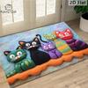 Six Colorful Cats Bathroom Floor Mat, Soft Fuzzy Entrance Rug for Indoors and Outdoors, Home Decoration