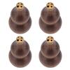 4Pcs Wooden Incense Holder for Sticks Gourd Shape Retro Solid Wood Decor Supplies