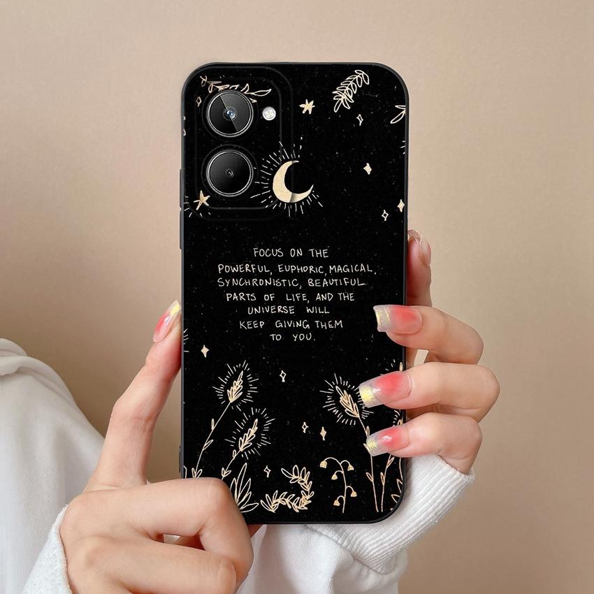 Pentru Oppo Realme 10 12 12X 11 11X C12 C15 C21 C21Y C31 Husă Telefon Model Flori Grațioase la Modă de Înaltă Calitate Carcasă Antiderapantă Pentru Oppo Husă Silicon