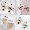 Alloy Butterfly Bow Earrings For Women With Retro Vintage Style Seasonal Accessory