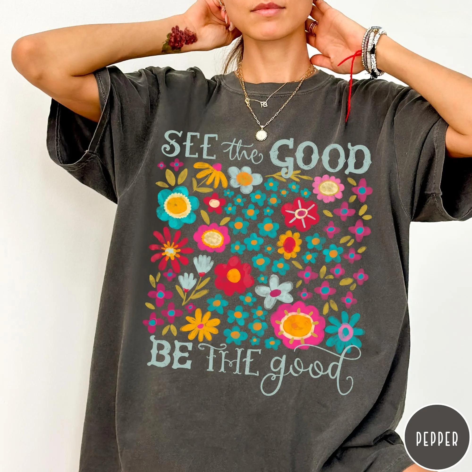 

2026 Summer Womens Vintage Flower TShirt Unisex Cotton and Breathable Short Sleeve Oversized Loose Casual S