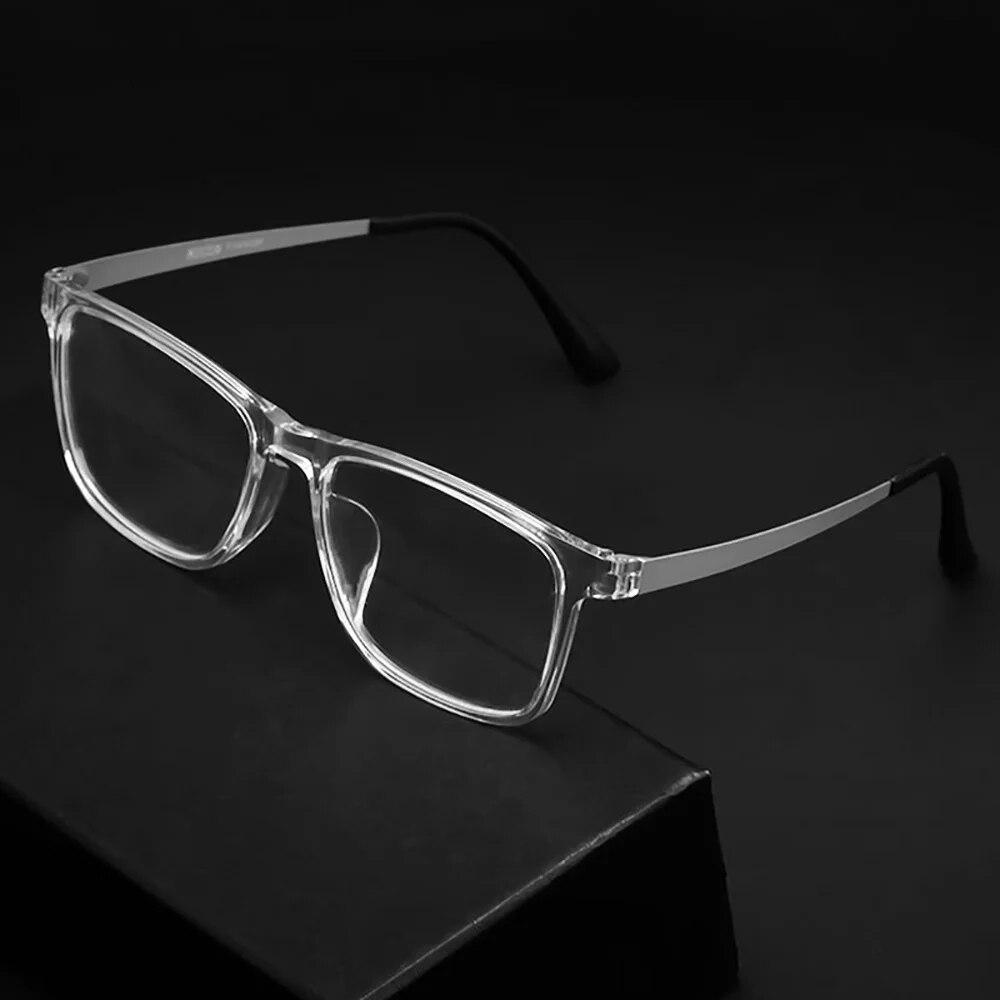 High Quality Ultra Light Square Comfortable Large Eyeglasses Pure Titanium Fashion Optical Prescription Glasses Frame Men